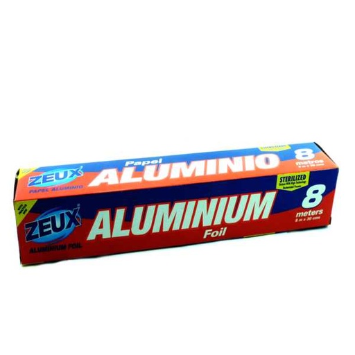 [001651] Papel Aluminio Zeux 8M
