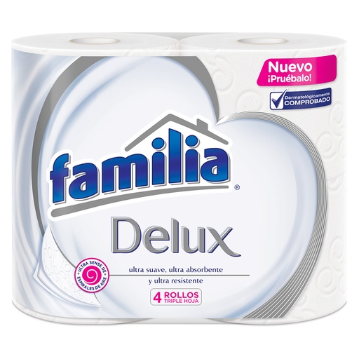 [019060] Papel Higiénico Familia Delux 4 Unidades