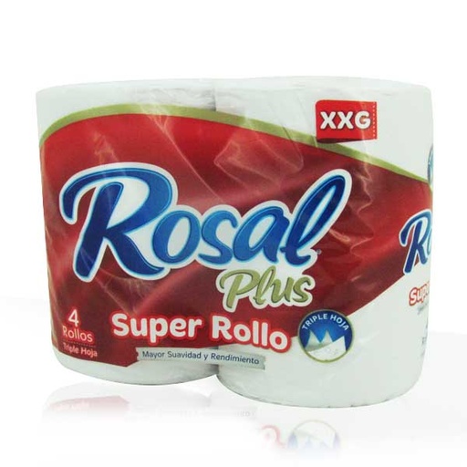 [014264] Papel Higiénico Rosal Plus XXG 4 Unidades
