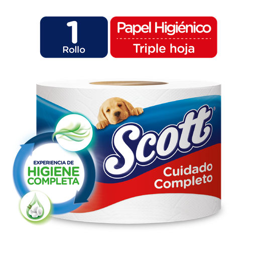[044610] Papel Higiénico Scott Cuidado Completo 1 Unidad