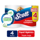 Papel Higiénico Scott Cuidado Completo 4 Unidades