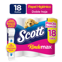 Papel Higiénico Scott Rindemax 18 Unidades