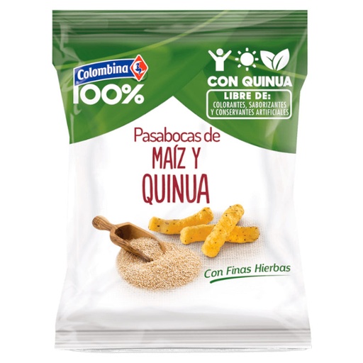 [042761] Pasabocas Maiz Quinua Colombina 40Gr