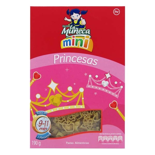 [043435] Pastas La Muñeca Mini Princesa 190Gr