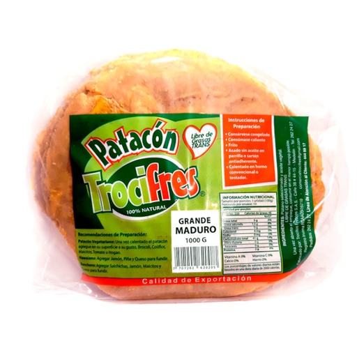 [007375] Patacón Trocifres Grande Maduro 1000Gr