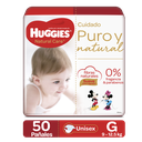 Pañal Huggies Natural Care G/3 50 Unidades