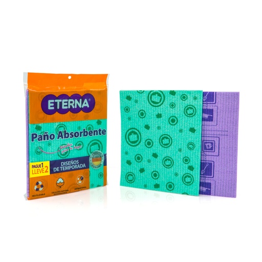 [050781] Paño Absorbente Eterna Pague 1 Lleve 2