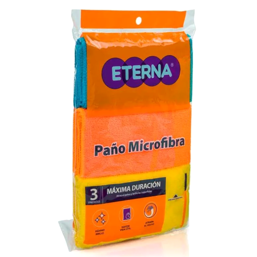 [042000] Paño Microfibra Eterna 3 Unidades