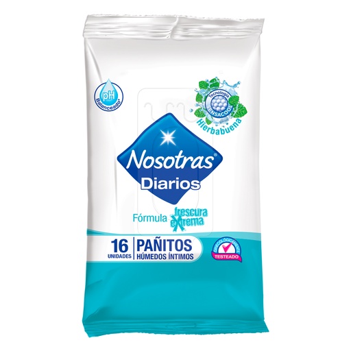 [017883] Paños Nosotras Frescura Extrema 16 Unidades
