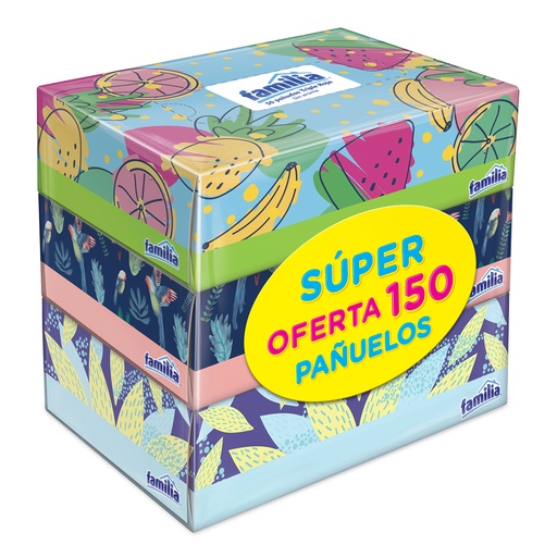 [000712] Pañuelos Faciales Familia Triple Hoja 150 Unidades Súper Oferta