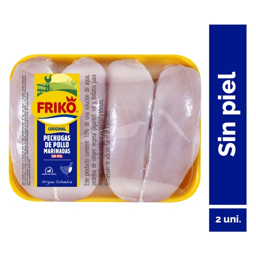[002339] Pechugas Friko Marinadas Sin Piel (1 Bandeja - 1976Gr Aprox)