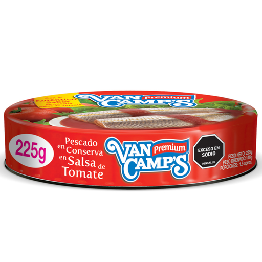 [018639] Pescado Van Camps Salsa Tomate Lata 225Gr