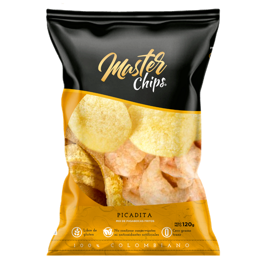 [052917] Picadita Master Chips Mix De Pasabocas Fritas 120Gr