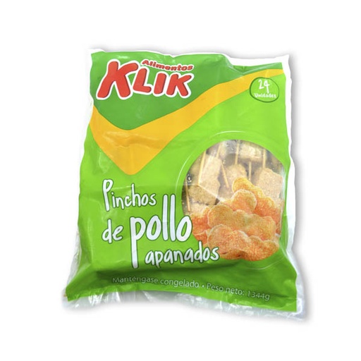 [005438] Pincho Pollo Apanado Klik 24 Unidades 1340Gr