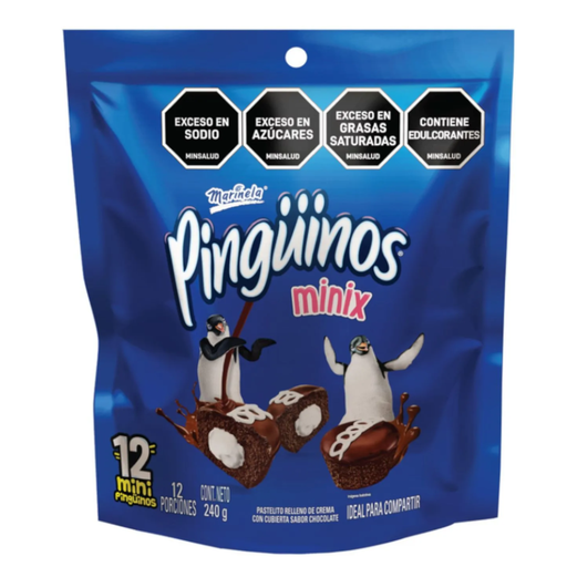 [042737] Pinguinos Minix Bimbo 12 Unidades 240Gr