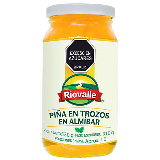 [013120] Piña Trozos Riovalle 520Gr