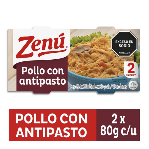 [043428] Pollo Antipasto Zenú 2 Unidades 160Gr