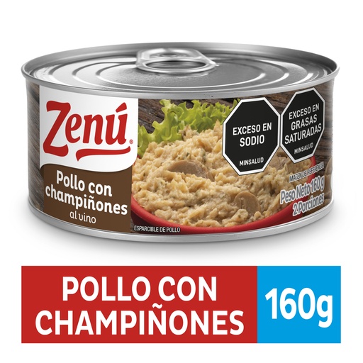 [050434] Pollo Champinon Vino Zenu Lata 160Gr