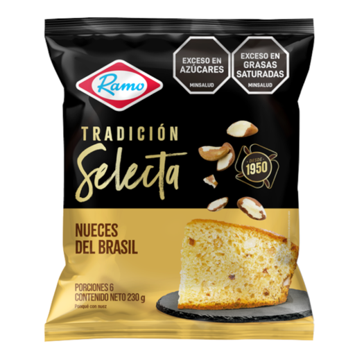 [010864] Ponque Nuez Ramo 230Gr