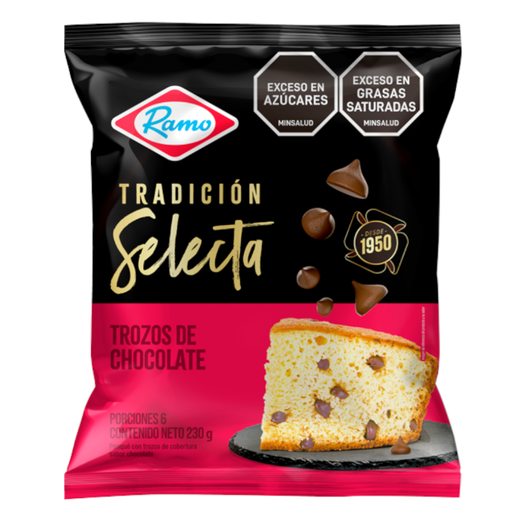 [048784] Ponque Trozos Chocolate Ramo 230Gr