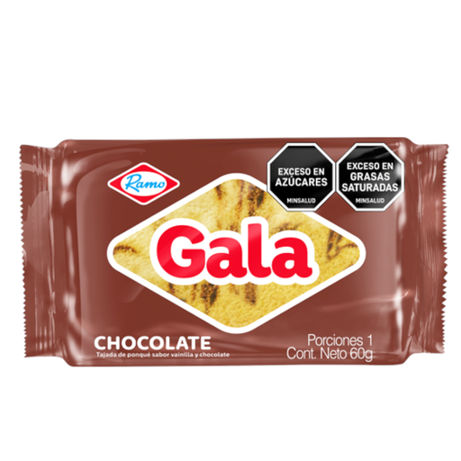 [051898] Ponqué Gala Chocolate Individual 60Gr