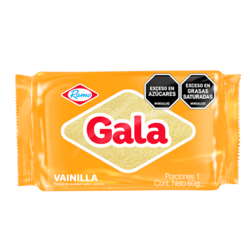 [051899] Ponqué Gala Vainilla Individual 60Gr