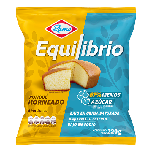 [052921] Ponqué Ramo Equilibrio 6 Porciones 220Gr