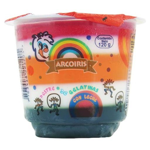 [046412] Postre Gelatina Arco Iris 120Gr