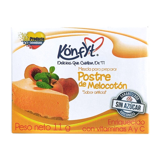 [050910] Postre Kónfyt Melocoton Sin Azúcar 11Gr