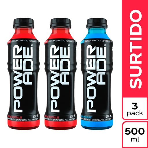 [046312] Powerade Surtido 3 Unidades 1500Ml