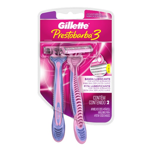 [003747] Prestobarba 3 Gillette Mujer 2 Unidades