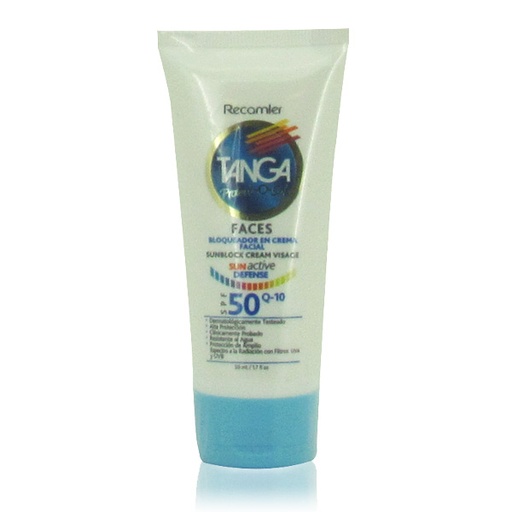 [019102] Protector Solar Tanga Faces Spf 50 Q10 Crema 50Ml