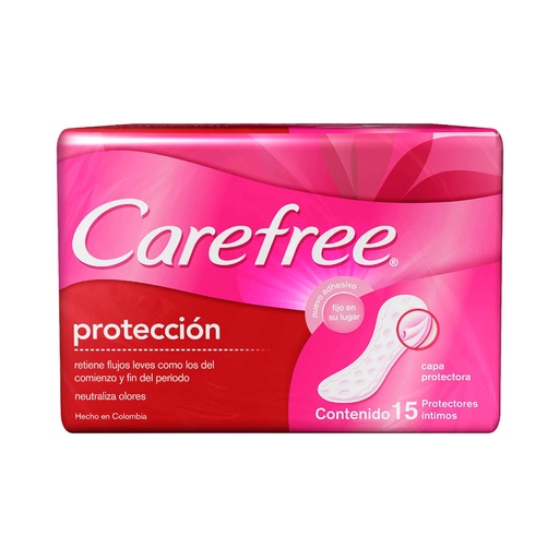[000181] Protectores Carefree Original 15 Unidades
