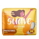 Protectores Diarios Suave Active Care Sin Alas 15 Unidades