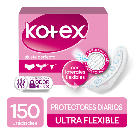 [046847] Protectores Kotex Ultra Flexibles 150 Unidades