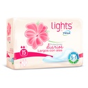 Protectores Lights By Tena Alas Largo 15 Unidades