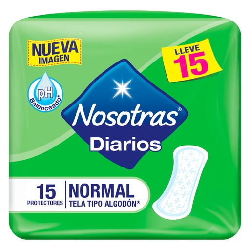 [000756] Protectores Nosotras Diarios Normal 15 Unidades
