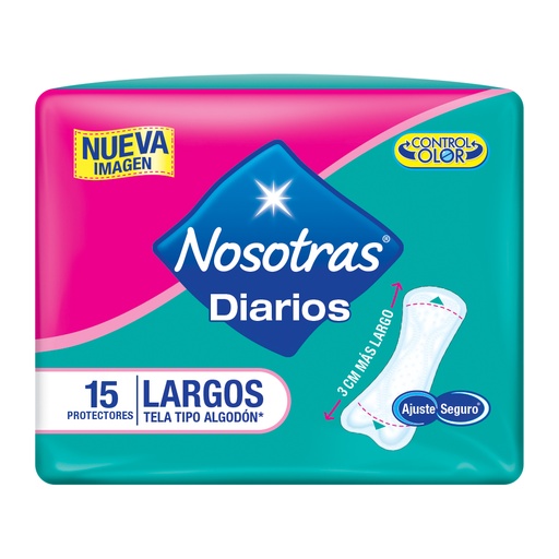 [012286] Protectores Nosotras Largos 15 Unidades