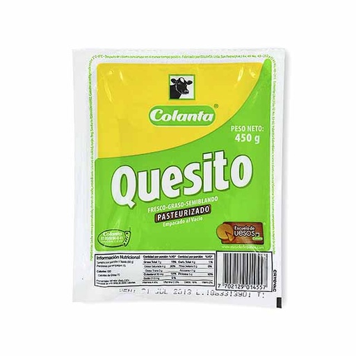 [001208] Quesito Colanta Al Vacio 450Gr