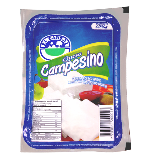 [006609] Queso Campesino El Zarzal 1000Gr