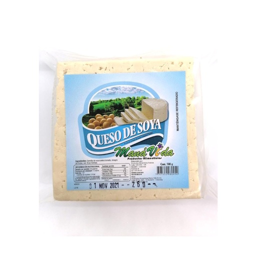 [052954] Queso De Soya Maná Vida 500Gr