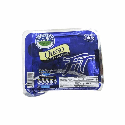 [051303] Queso El Zarzal Fit Deslactosado Entero 240Gr