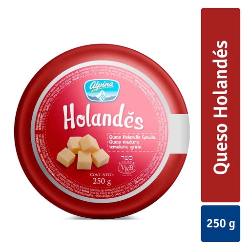 [005255] Queso Holandés  Alpina 250Gr