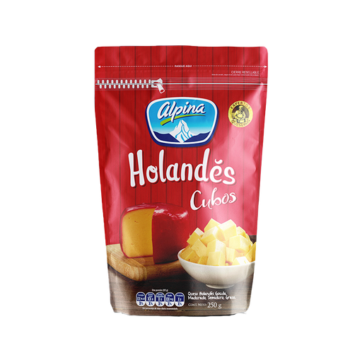 [052408] Queso Holandés Alpina En Cubos 250Gr