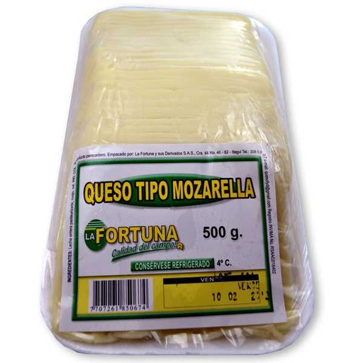 [006860] Queso Mozzarella La Fortuna 500Gr