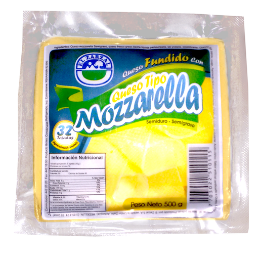 [006623] Queso Mozzarella Tajado El Zarzal 500Gr