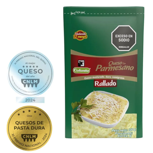 [001243] Queso Parmesano Colanta Rallado 100Gr