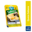 Queso Sabana Alpina Tajado 15 Unidades 240Gr