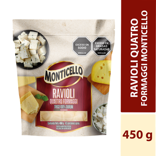 [051501] Ravioli Monticello Quattro Formaggi 450Gr