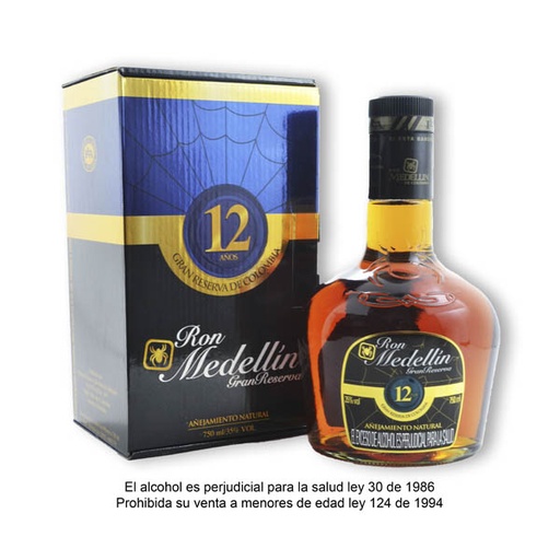 [008172] Ron Medellin 12 Años 750Ml